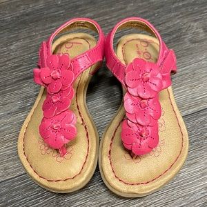 BABY GIRLS TODDLER BOC Born Concept PINK SANDALS IN SIZE 5 excellent condition